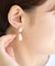 ビジュードロップパールピアス