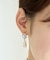 ビジュードロップパールピアス