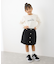 【KIDS】フロントボタンインパン付きスカート
