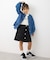 【KIDS】フロントボタンインパン付きスカート