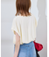 カットジョーゼットスキッパートップス