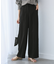 【emur/エミュール】ワッフルきれいめワイドパンツ