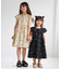 【KIDS/キッズ】ハート刺繍キャップスリーブナイロンワンピース