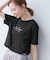 【UVカット・汗染み加工・接触冷感】手描き風ロゴプリントTシャツ