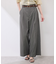 テンセルシャンブレータックワイドスラックス/通勤対応