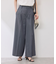 テンセルシャンブレータックワイドスラックス/通勤対応