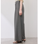 テンセルシャンブレータックワイドスラックス/通勤対応