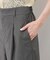 テンセルシャンブレータックワイドスラックス/通勤対応