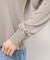 【emur/エミュール】インターシャバックロゴカーディガン
