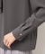 【WEB限定カラー・サイズ】メタルパーツフロントフリルタイブラウス/通勤対応