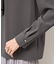 【WEB限定カラー・サイズ】メタルパーツフロントフリルタイブラウス/通勤対応