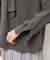 【WEB限定カラー・サイズ】メタルパーツフロントフリルタイブラウス/通勤対応