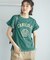 袖フリルカレッジロゴTシャツ