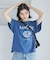 袖フリルカレッジロゴTシャツ