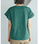 袖フリルカレッジロゴTシャツ