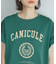 袖フリルカレッジロゴTシャツ