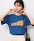 【CONVERSE/コンバース】ネップラスラブ天竺クラックプリントTシャツ