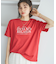 【UVカット・接触冷感・汗染み加工】フレンチロゴプリントTシャツ