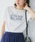 【UVカット・接触冷感・汗染み加工】フレンチロゴプリントTシャツ