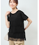 プリーツチュールドッキングTシャツ