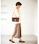【WEB限定カラー】me fit BAG バーチカルラインワイドショルダーバッグ