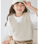 【KIDS/キッズ】ラメショートフェザーニットベスト/リンクコーデ