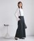 フレアシルエットサスペンダー付きパンツ