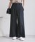 フレアシルエットサスペンダー付きパンツ