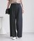 フレアシルエットサスペンダー付きパンツ