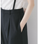 フレアシルエットサスペンダー付きパンツ