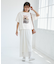 オフショルプリントハーフスリーブTシャツ