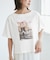 オフショルプリントハーフスリーブTシャツ