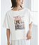 オフショルプリントハーフスリーブTシャツ