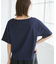 オフショルプリントハーフスリーブTシャツ