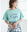 オフショルプリントハーフスリーブTシャツ
