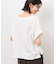 オフショルプリントハーフスリーブTシャツ