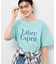 オフショルプリントハーフスリーブTシャツ