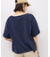 オフショルプリントハーフスリーブTシャツ
