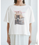 オフショルプリントハーフスリーブTシャツ