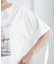 オフショルプリントハーフスリーブTシャツ