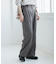 【WEB限定・丈長め】レディハンサムシリーズ ウールライクウエストタックセミワイドパンツ