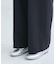 【WEB限定・丈長め】レディハンサムシリーズ ウールライクウエストタックセミワイドパンツ