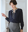 【前後2WAY】【WEB限定カラー】配色リボンブラウス/通勤対応