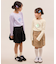 【KIDS/キッズ】【吸水速乾】フラワースパンコールトップス