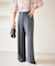 フレアシルエットサスペンダー付きパンツ