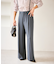 フレアシルエットサスペンダー付きパンツ