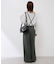 フレアシルエットサスペンダー付きパンツ