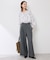 フレアシルエットサスペンダー付きパンツ