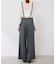 フレアシルエットサスペンダー付きパンツ