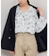 花柄ラッフルデザインブラウス